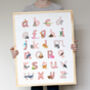 Lowercase Animal Alphabet Print, thumbnail 6 of 11