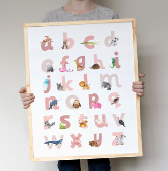 Lowercase Animal Alphabet Print, 6 of 11