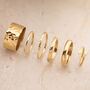 Handmade Open Cuff Emilia Ring Silver Or Gold Vermeil, thumbnail 2 of 12