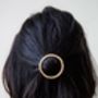 Circle Gold Or Silver Hair Clip, thumbnail 5 of 5