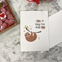 I Love To Hang With You Funny Valentine's Card, thumbnail 2 of 7