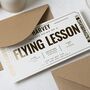 Flying Lesson Gift Voucher Gold Foil Personalised, thumbnail 4 of 9
