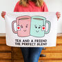 'Tea And A Friend' Friendship Tea Towel, thumbnail 1 of 3