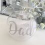 Personalised Feather Glass Memorial Tea Light Holder, thumbnail 1 of 6
