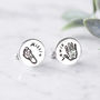 Personalised Round Hand And Foot Print Cufflinks, thumbnail 3 of 10