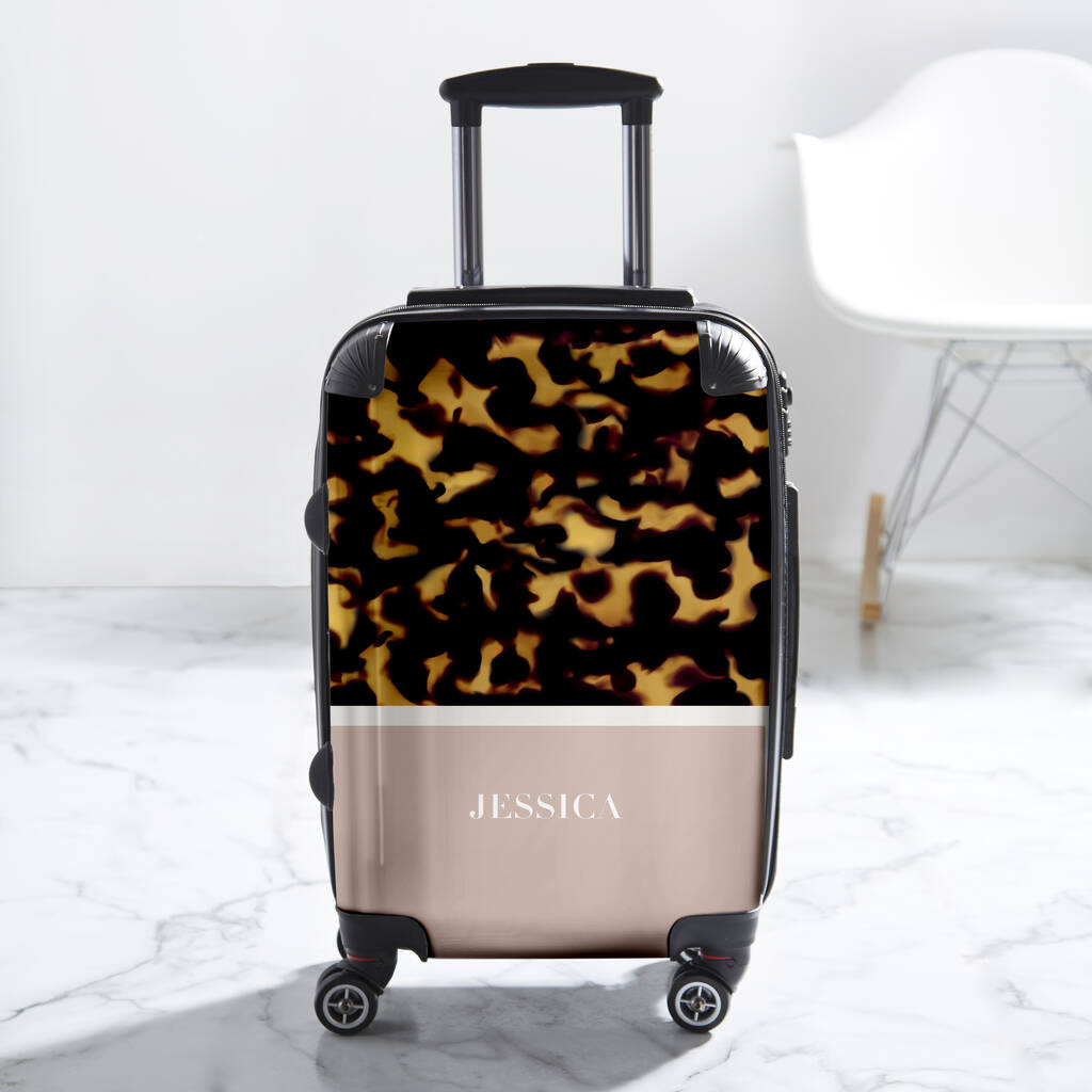 Tortoiseshell Personalised Suitcase
