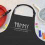 Personalised Classy Organic Mothers Day Apron, thumbnail 1 of 4