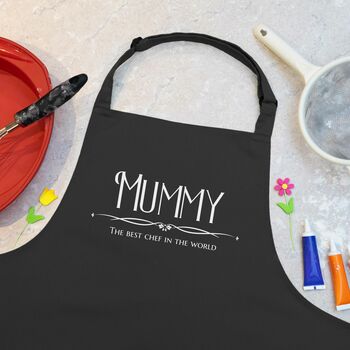 Personalised Classy Organic Mothers Day Apron, 3 of 4