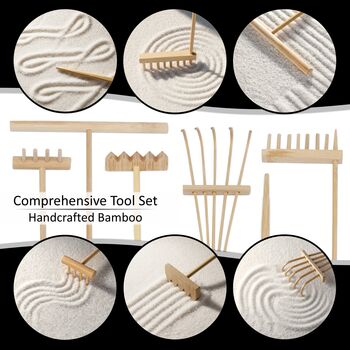Customisable Zen Garden Kit. Japanese Sand Garden. Mindfulness Gifts, 5 of 12