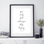 Handwritten Personalised Quote Print, thumbnail 7 of 9