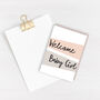 Welcome Baby Girl Card, thumbnail 1 of 2