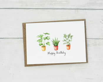 Personalised House Plant Greetings Card, 4 of 5