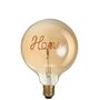 Decorative 'Home' LED Gold Finish Screw In Light Bulb, thumbnail 2 of 3