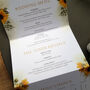 Sunflower Wedding Invitation Sample, thumbnail 9 of 10