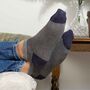 Lux Taylor Grey Luxury Crew And Trainer Men’s Socks, thumbnail 4 of 7