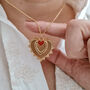 Triple Love Heart Charm Necklace, thumbnail 2 of 5