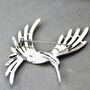 Large Marcasite Silver Hummingbird Brooch, thumbnail 5 of 10