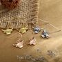 Sterling Silver Highland Cow Drop Dangling Hook Earrings, thumbnail 7 of 11