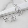 Monogrammed Charm Statement Sterling Silver Bracelet, thumbnail 4 of 11