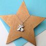 Personalised Serling Silver Jingle Bell And Initial Star Christmas Necklace, thumbnail 3 of 12