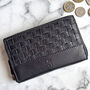 Black Leather Purse Hand Woven, thumbnail 1 of 2