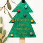 Personalised Wooden Christmas Tree Decoration, thumbnail 5 of 5