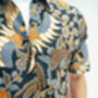 Navy Men's Batik Shirt, thumbnail 2 of 4