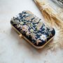 Meena Navy Blue Silk Embroidered Clutch, thumbnail 1 of 4