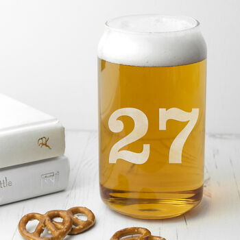 Personalised Age Beer Glass, 4 of 12