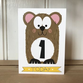 Baby First Birthday Bear Card, 7 of 7