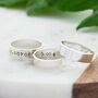 Personalised Wide Silver Ring, thumbnail 1 of 9
