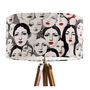 Beauties, Retro Black White And Red Lampshade, thumbnail 7 of 7