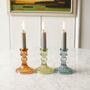 Coloured Cut Glass Candle Stick, thumbnail 8 of 8