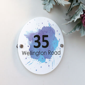 Modern Printed Round House Sign, 2 of 3