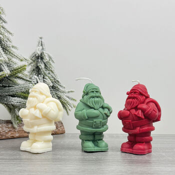 Father Christmas Decoration Candle Santa Claus Gift, 6 of 8