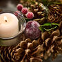 Natural Christmas Candle Holder Centrepiece, thumbnail 6 of 6