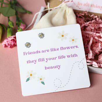 Friends Are Like Flowers Daisy Earrings, 4 of 5