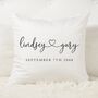 Personalised Valentines Names And Heart Cushion, thumbnail 1 of 2