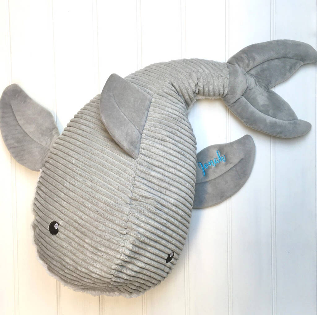 Personalised Grey Whale Soft Toy By Simply Colors | notonthehighstreet.com