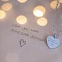 Personalised Handwriting Heart Charm Necklace, thumbnail 4 of 11