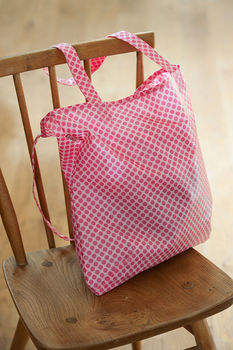 Oilcloth Shopper Bag In Sage Carousel Print, 2 of 2