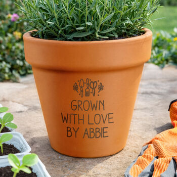 Personalised Gardening Terracotta Plant Pot, 3 of 9