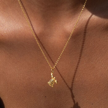 Turtle Necklace, Sterling Silver Or Gold Plated, 4 of 12
