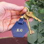 Personalised Hexagonal Keyring Gift For New Home, thumbnail 2 of 7