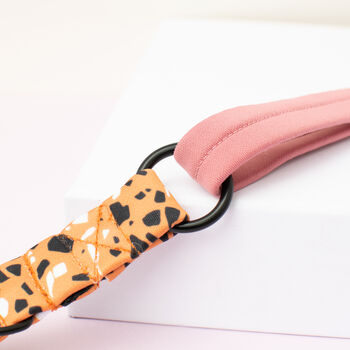 Pink Orange Terrazzo • Padded Dog Collar, 4 of 7