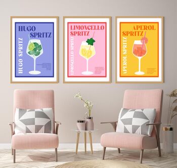 Aperol Spritz Cocktail Poster, 10 of 11