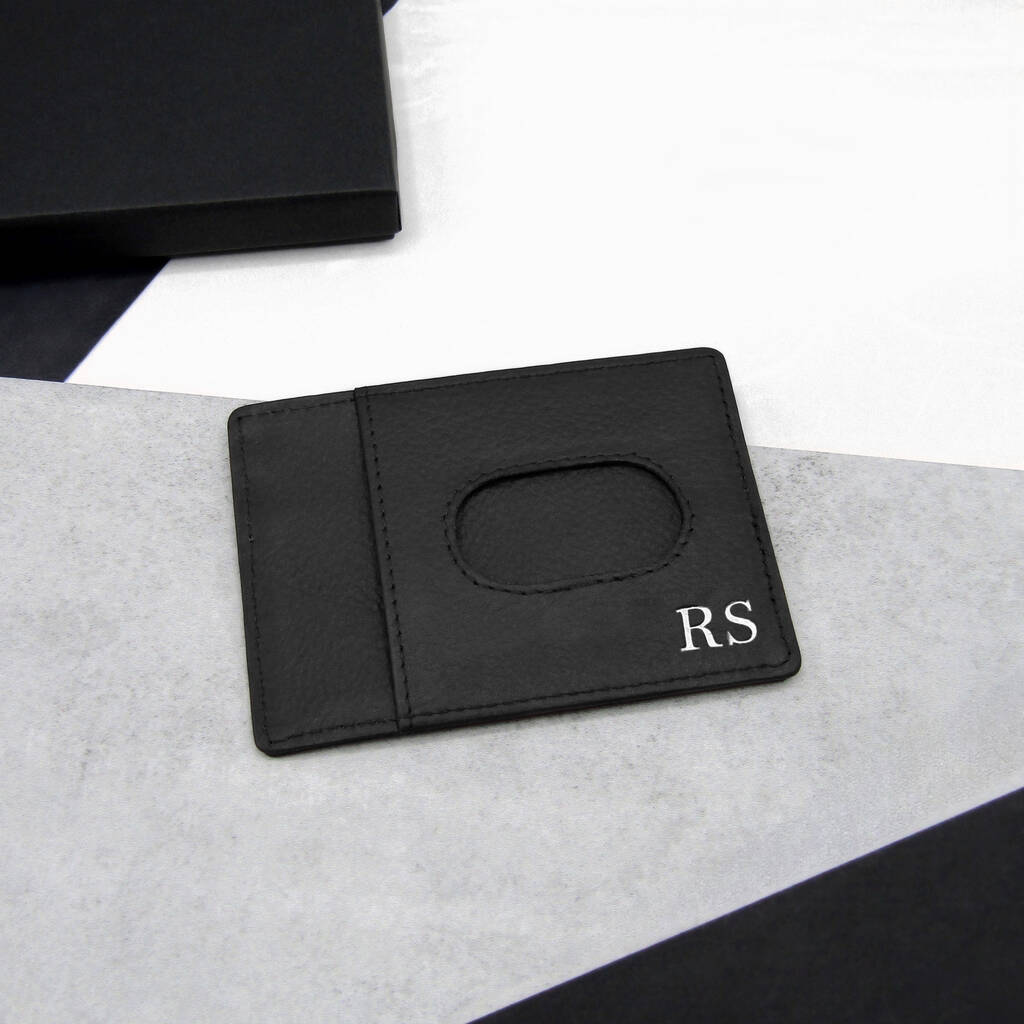 Handmade Personalised Rfid Leather Credit Card Holder By PARKER & CO