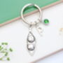 Two Peas In A Pod Personalised Keyring, thumbnail 2 of 9