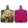 Double Sided Wild Cat Mini Leopard Chopping Board, thumbnail 3 of 10