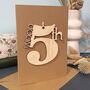Personalised 5th Wood Wedding Anniversary Card, thumbnail 10 of 10